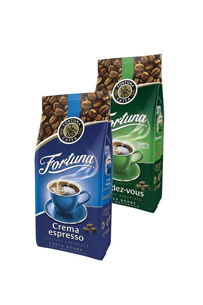 Fortuna Rendez-vous 100% Arabica & Crema Espresso coffee beans, 1 Kg x 2