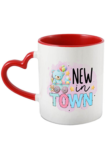 StoryGift Romania Cana cu mesajul "New in town", ilustratie, pentru copii, no...