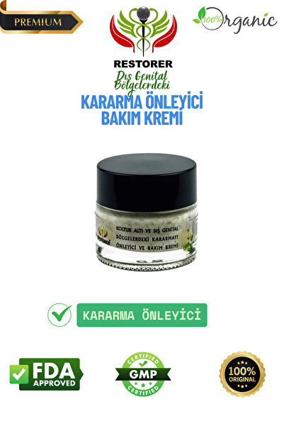 Restorer Koltuk Altı Ve Dış Genital Bölgelerdeki Kararma Önleyici Krem