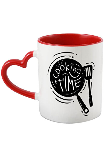 StoryGift Romania Cana Cu Mesaj In Engleza Cooking Time, Tigaie, Spatula, Gat...