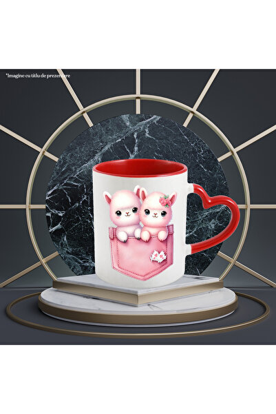 StoryGift Romania Cana cu 2 Llame micute care stau intr-un buzunar, inghesuit...
