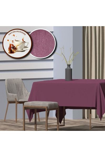 Pucioasa Fata de masa teflonata din bumbac, 160x320cm, mov