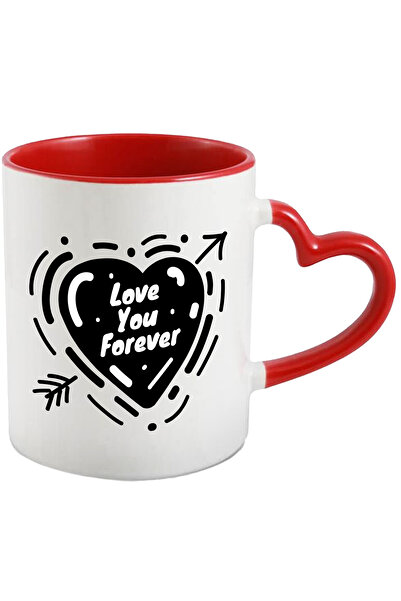 StoryGift Romania Cana Cu Mesaj In Engleza Love You Forever, Inima, Iubire, S...