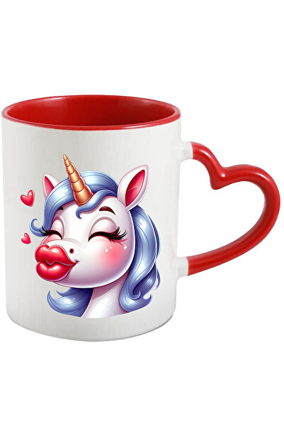 StoryGift Romania Cana cu o femela unicorn care da un pupic | ilustratie | fe...