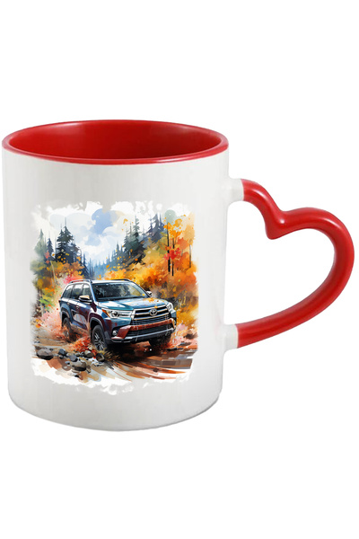 StoryGift Romania Cana Cu Toyota Highlander, Padure, Pietre, Cer, Masina, Mul...
