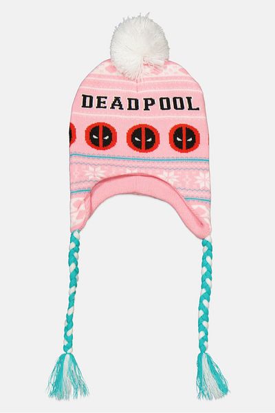 Marvel x Difuzed Women Graphic Print Knitted Beanie, Pink