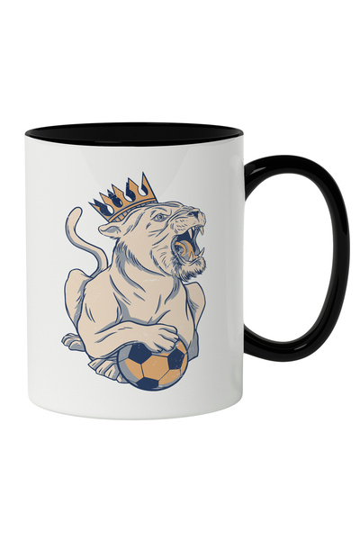 StoryGift Romania Cana Cu Leu Cu Coroana Urland, Inima Fotbal, Animal Pericul...