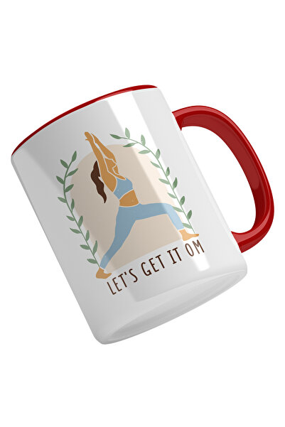 StoryGift Romania Cana Cu Femeie Pozitie Yoga, Text In Engleza Let's Get It O...