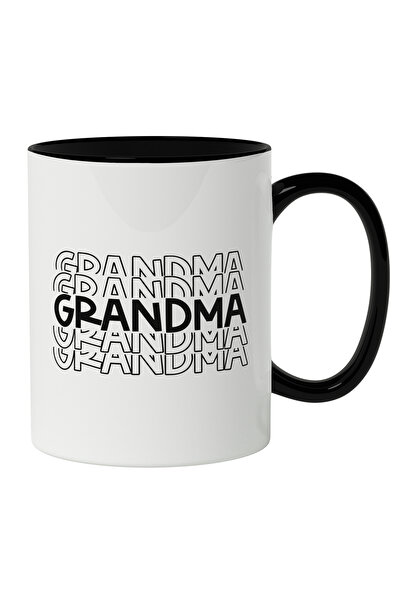 StoryGift Romania Cana Cu Text In Engleza Negru Repetat Grandma, Bunica, Cei ...