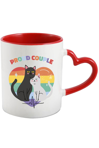 StoryGift Romania Cana Cu Mesaj In Engleza Proud Couple, Pisici, Inima, LGBTQ...