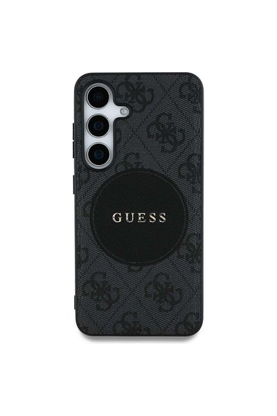 Guess Case for Samsung Galaxy S25, Circle Classic Logo MagSafe, Guess, Black