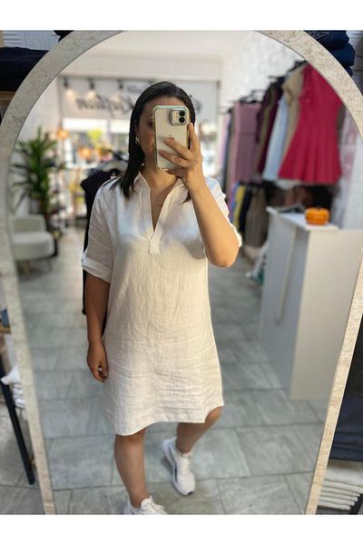 KAROL BASIC WHITE DRESS