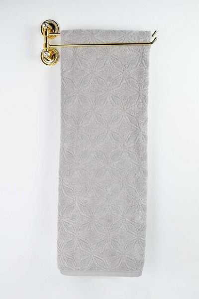 birizmoda Leave Jacquard Bath Towel - Gray