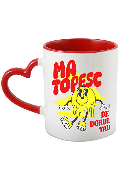 StoryGift Romania Cana cu Soare Vesel Topindu-se Text Romantic Ma Topesc De D...