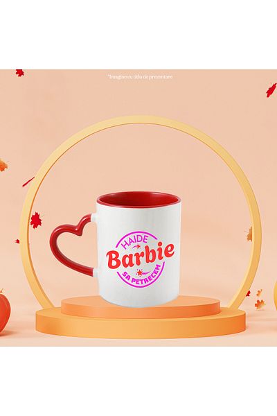 StoryGift Romania Mug with Circle Doll Design Text Let's Have Fun Kids, Ceram, With,STG
