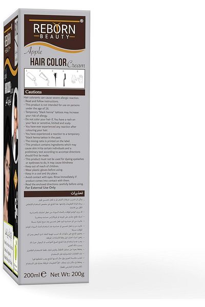 REBORN Beauty R 12 Dark Black Apple Hair Colour Cream