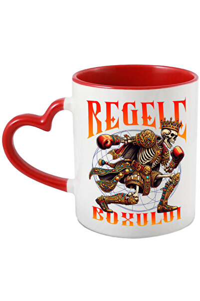 StoryGift Romania Cana cu Schelete Uman Regal Jucator De Sport Box Contact Motivational Regele Box, Cu Maner Inim