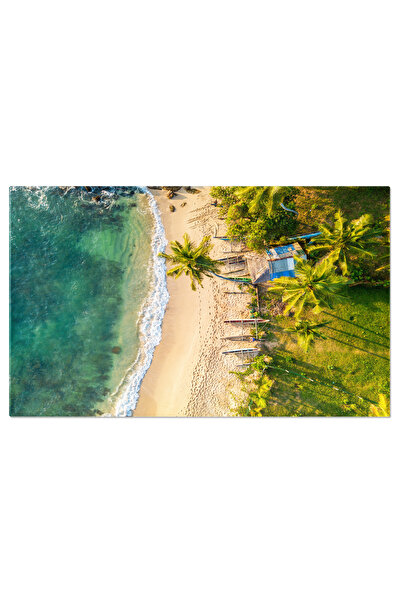 StoryGift Romania Tablou Canvas: Bucurie La Plaja - Vedere Aeriala La Rasarit...