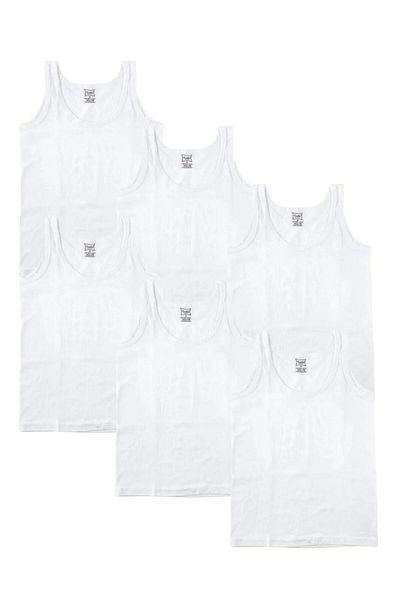 H&S STORE Passion Boy's Combed Cotton Undershirt White Color 6-Pack Comfortable and High Quality