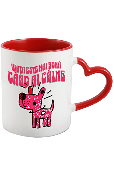 StoryGift Romania Cana Caine Desenat Stil Benzi Cartonatea Mesaj Haios Viata ...