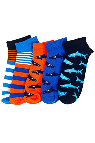 JUST SOCKS Памучни чорапи до глезена за 5-годишно момче