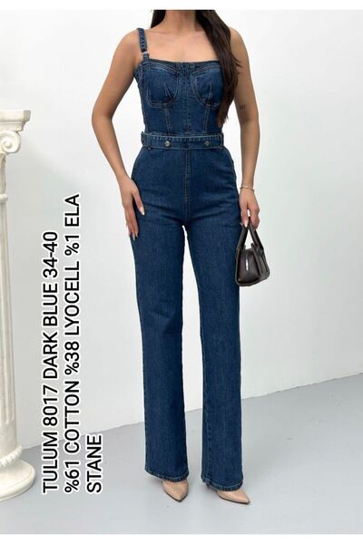 Butik straptez kot tulum elbise