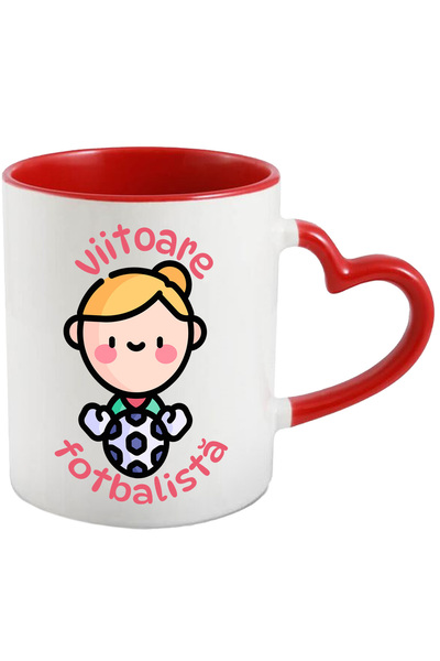 StoryGift Romania Cana Fata si minge footb4ALL viitoare fotbalista, 330ml, Ce...