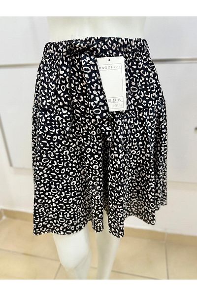 Esterella Flounced Girl Shorts Skirt / Flounced Flower Pattern Mini Skirt with Shorts / Mini Summer Shorts Skirt