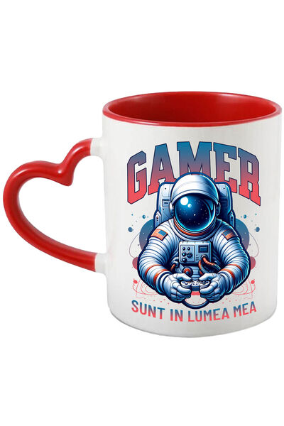 StoryGift Romania Cana cu Om In Costum Astronaut Spatial Text Gamer Sunt In L...