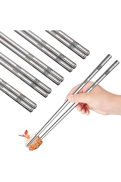 yuandong Stainless Steel Chopstick 1 Pair 23 Cm, Chinese Chopstick