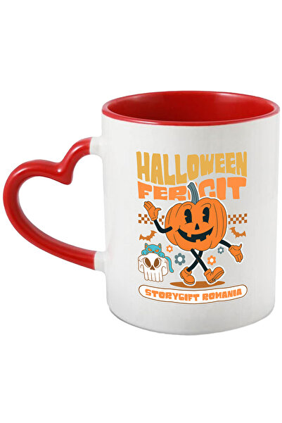 StoryGift Romania Cana h4ALLoween fericit dovleac zambitor craniu, 330ml, Cer...