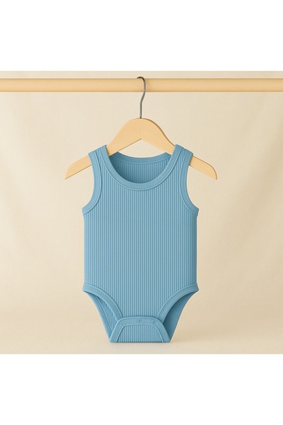 HEPSİ BEBEK 100% Organic Cotton 5-Piece Baby Undershirt Set with Straps - Baby Badi - Unisex Pink Color - Underwear