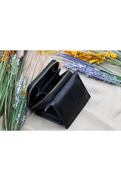 Womancraft Women's Wallet with Zipper Paper and Coin Compartment