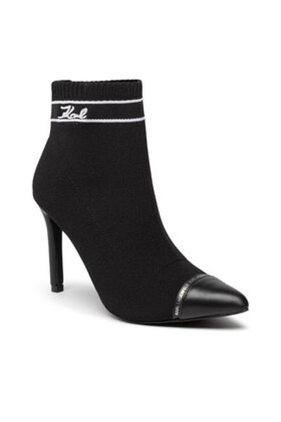 Karl Lagerfeld ghete de damă până la gleznă KL31352 negre