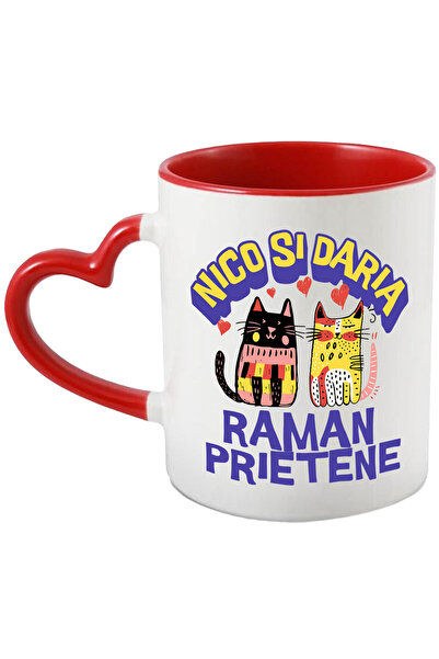 StoryGift Romania Cana cu Pisici Portret Colorate Text Nico Si daria Raman Pr...