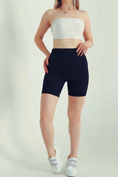 OKULCUBABA Дамски къси панталони с шнур и набори Легинги за мотоциклетисти