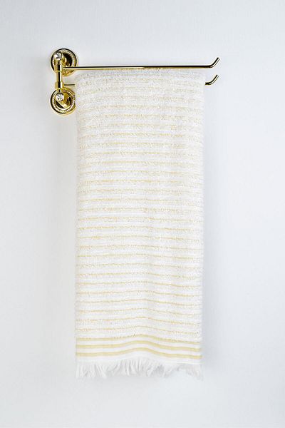 birizmoda Young Bath Towel - White-Mustard