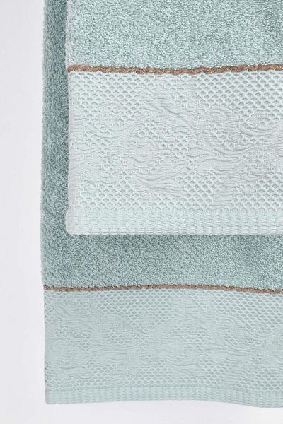 birizmoda Emily Jacquard Bath Towel - Green