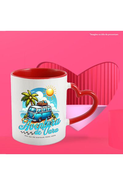 StoryGift Romania Summer Adventure Mug - Let's Have Fun This Summer, 330ml, Ceramic with Handle in, With,STG.