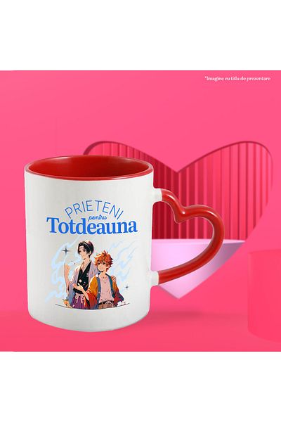 StoryGift Romania Mug Friends forever, loyal family, love, 330ml, Ceramic with Handle, With,STG.