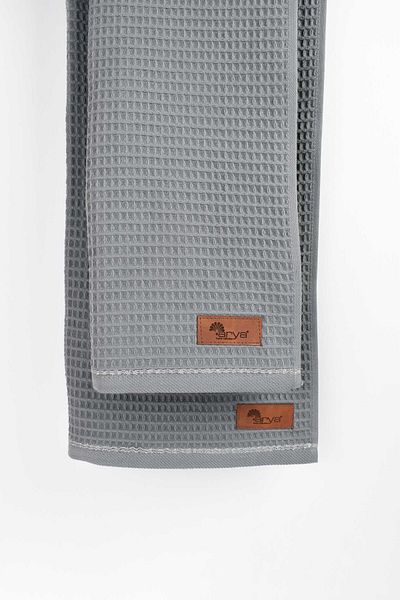 birizmoda Rob Checkered Bath Towel - Gray