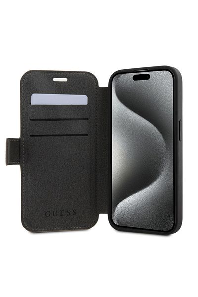 Guess IPhone 15 Case, Book, Guess - Brown