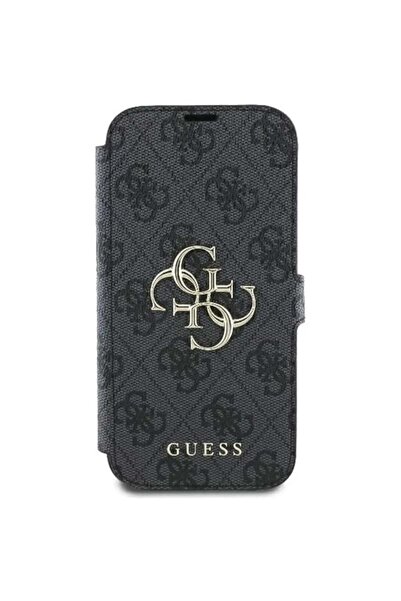 Guess Θήκη iPhone 16, Βιβλίο, - Μαύρη