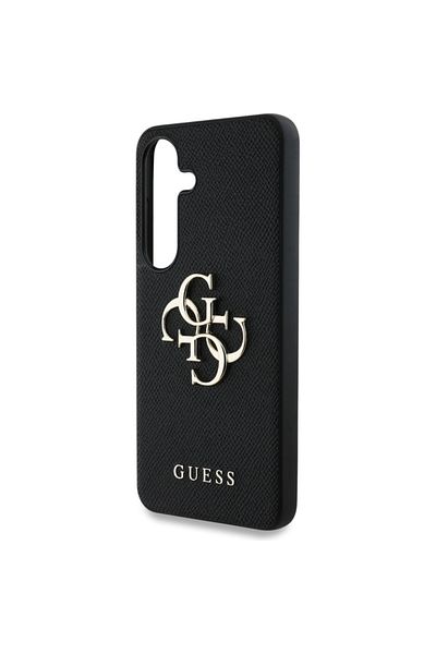 Guess Case for Samsung Galaxy S25 Plus, Guess, Hardcase Grained Big and Classic, Black