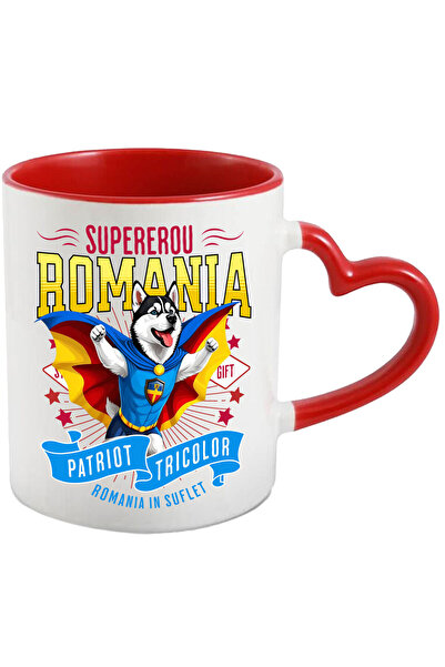 StoryGift Romania Cana cu Husky Siberian / Siberian Husky Caine In Costum de ...