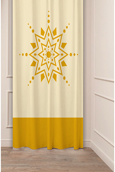 GREENDECOR Bohemian Geometric Line Patterned Special Design Digital Printed (...