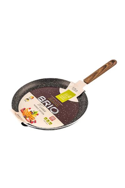 BRIO Stamped aluminum pancake pan, diameter 25 cm, induction base, marbled coating