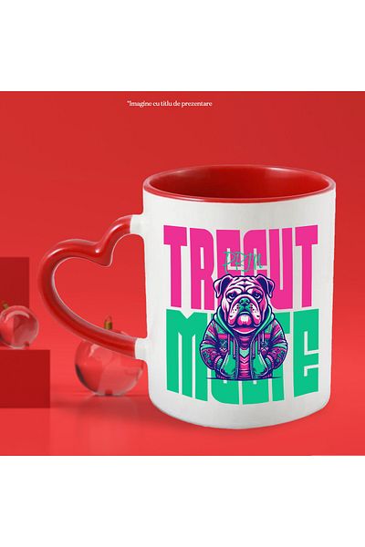 StoryGift Romania Mug Bulldog Gangster Dog Text Passed Through Many Times, 330ml, Ceramic with Handle, With,STG