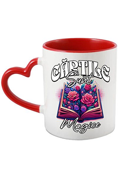 StoryGift Romania Cana Cartile Sunt Magice lectura educatie scoala, 330ml, Ce...