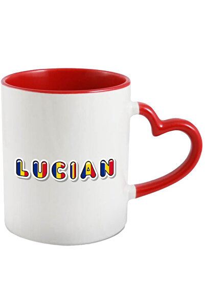 StoryGift Romania Cana Cu Numele Lucian, Romania, Suporter, Steagul Romaniei,...